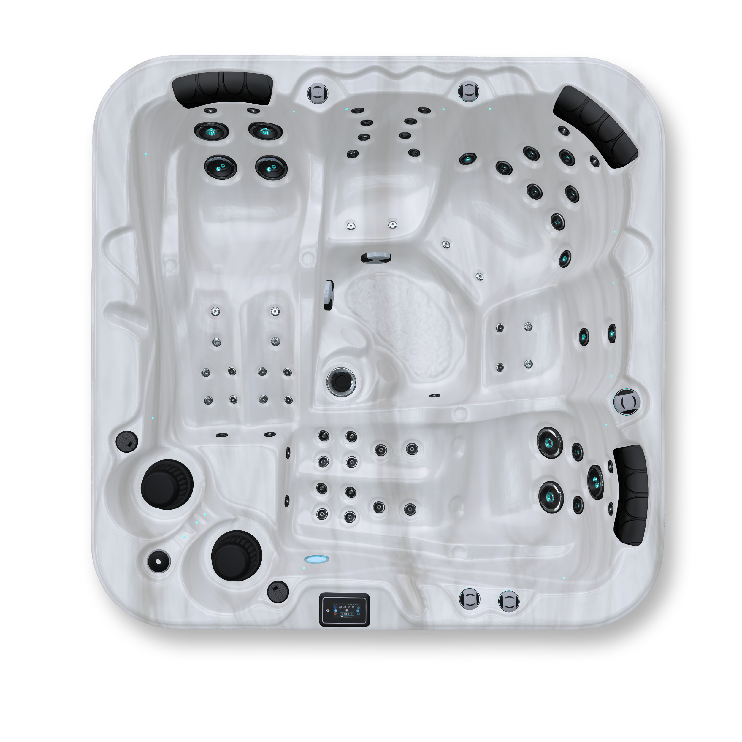 Spa Canadien 5 places compact – 67 jets, 2 pompe : Modèle O567C – Lille