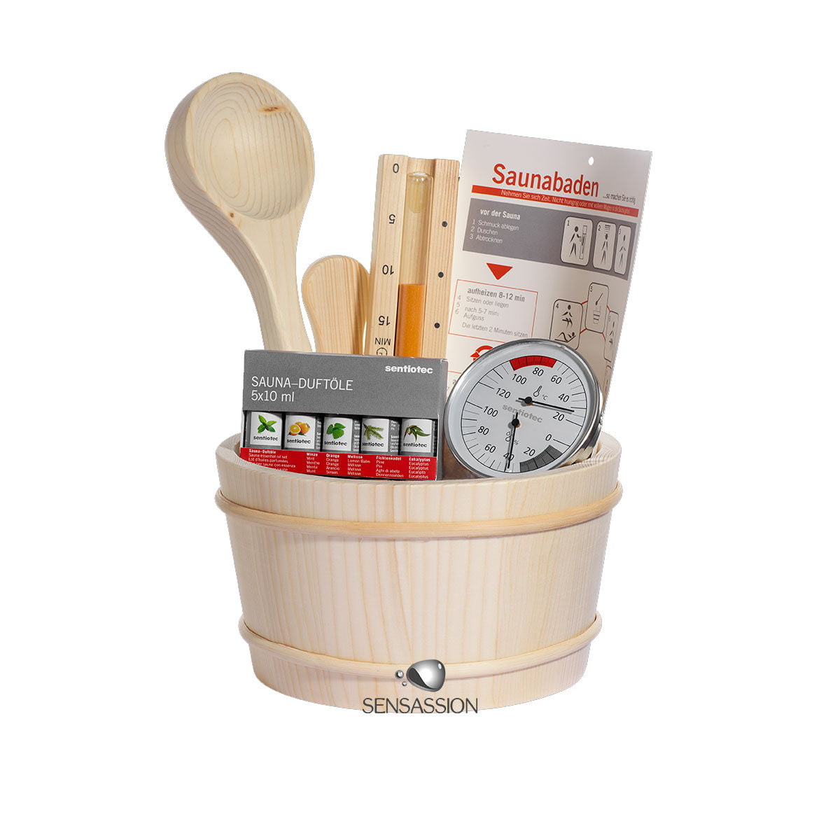 Set d’accessoires sauna 11 pièces notice française