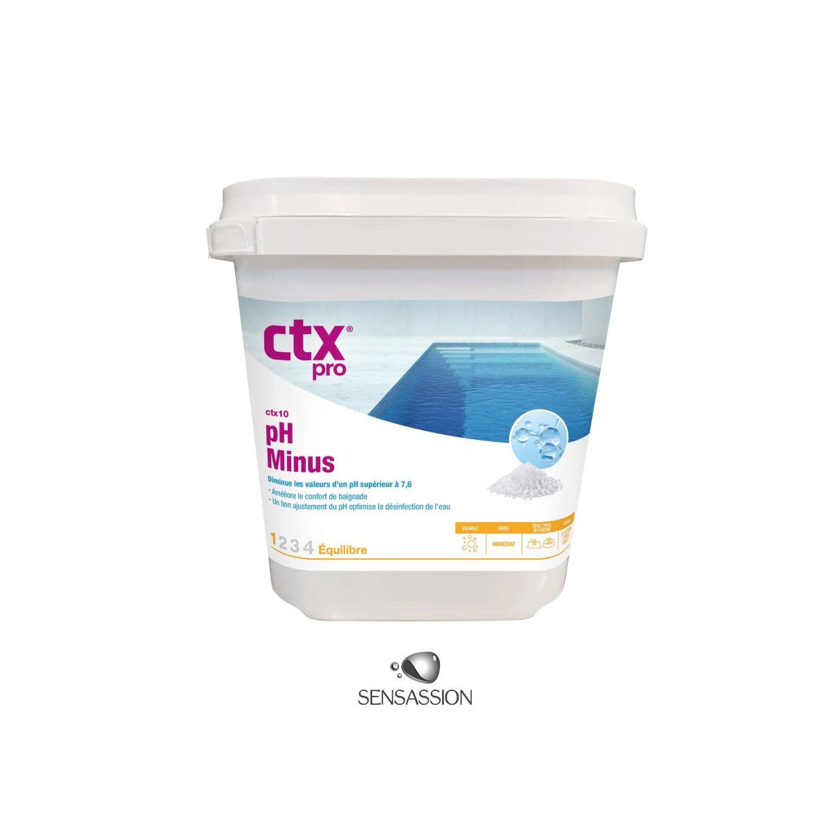 pH moins en poudre seau de 5 Kg pH minus